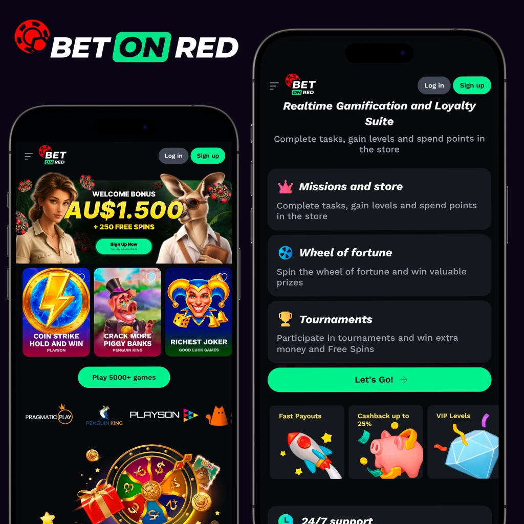Bet On Red login and registration